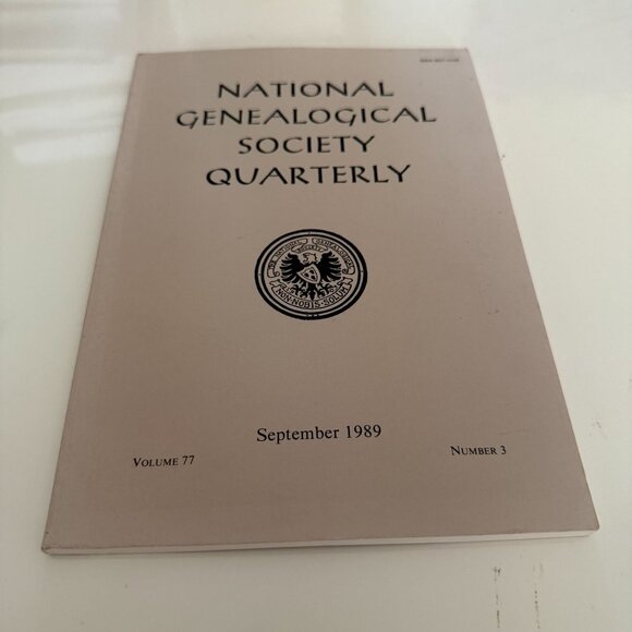 National Genealogical Society Quarterly Volume 76 & 77 Sept 1989 & Dec 1988 - Picture 3 of 4